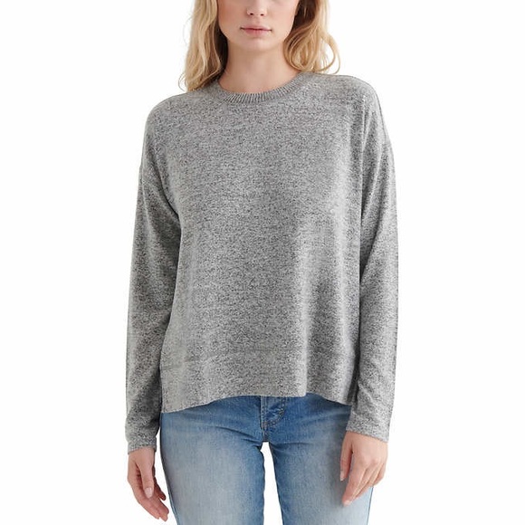 Lucky Brand Sweaters - Lucky Brand NWT! Heather Grey Cozy  Crew Neck Sweater Size S